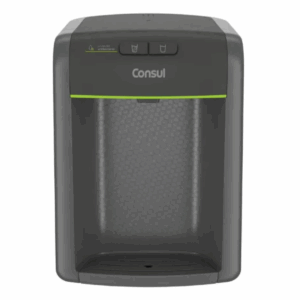 Purificador de água Consul cinza refrigerado com proteção antibactérias CPB34AF